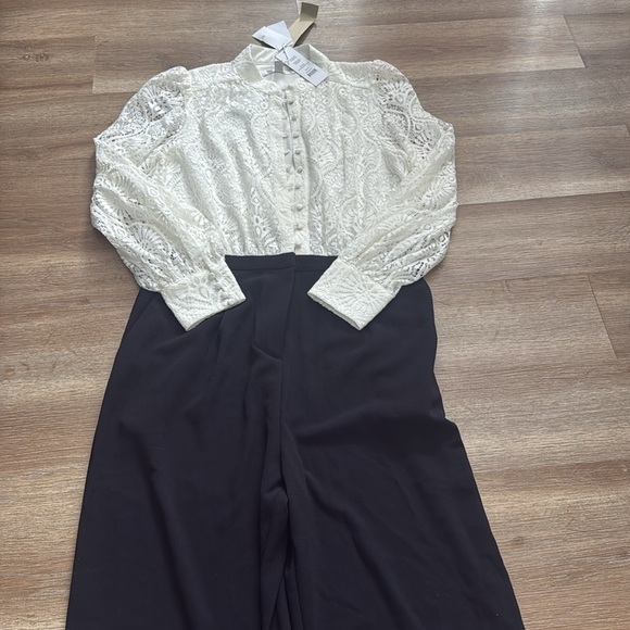 Ever New Eddie Lace Jumpsuit NWT - Picture 2 of 12